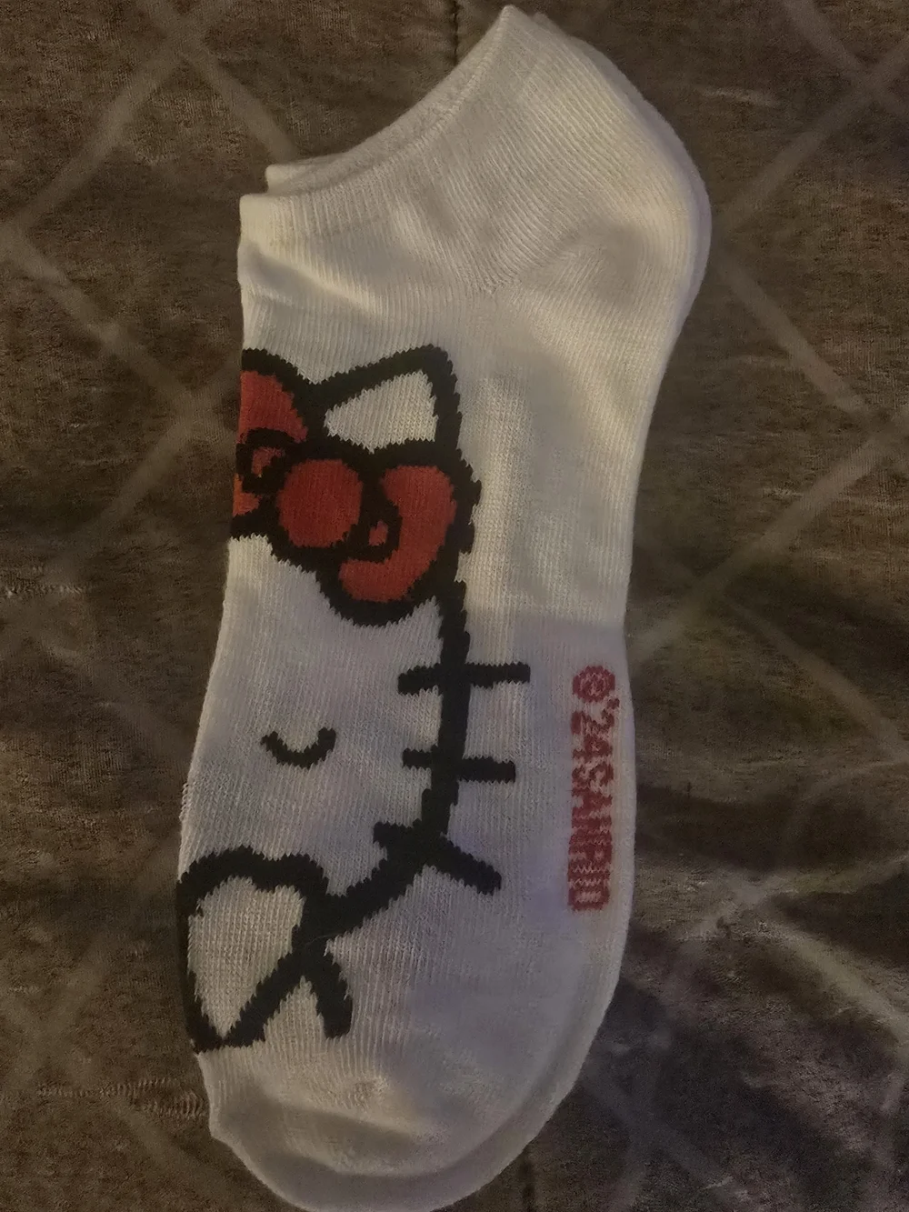 Hello Kitty White Or Black No Show Socks..Choose One-NEW!